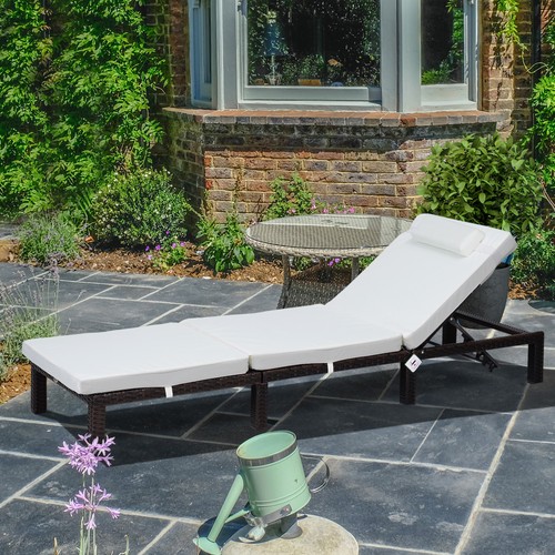 Sun lounger rattan - sun,