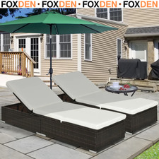 Set of 2 PE Rattan Sun