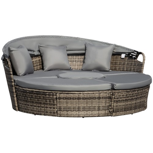 Outsunny rattan garden daybed - garden,