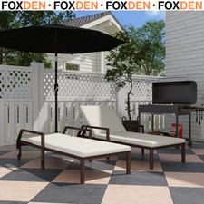 Rattan Sun Lounger Set of 2