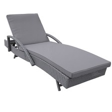 Outdoor Rattan Sun Lounger