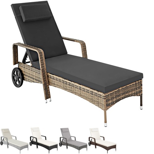 Sun lounger rattan day bed - rattan,