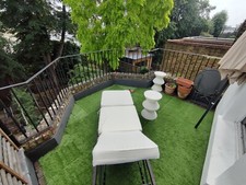 EVRE Rattan Garden Padded Sun