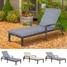 Rattan Wicker Chaise Sun