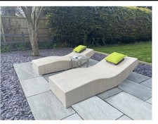 Two Outdoor Rattan Sun