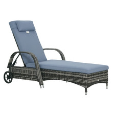 Outsunny Adjustable Wicker