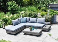 Garden Rattan Corner Sofa Sun