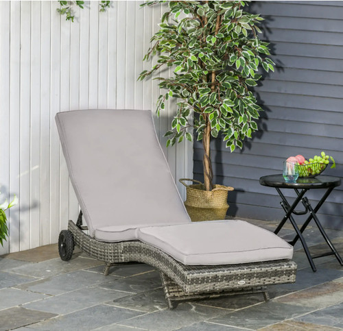 Rattan sun lounger wicker - rattan,