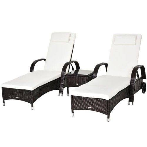 Outsunny double sun - outsunny, lounger